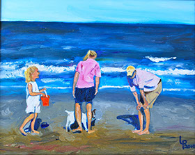 Henry, Anne Louise and Elizabeth on the Beach at Fernandina, 2005